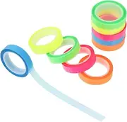 DINHEAROM 10 Rolls Transparent Note Tapes Annotating Tabs for Page Marking Portable Highlighting Strips for Reading Study and Organization
