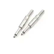 2pcs 6.35mm Male Plug 6.5mm Connector Mono Audio Plug Jack Microphone Plug T Jo