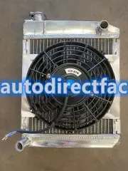 Aluminum Radiator+Shroud+Fan for Austin Rover Mini 1275 GT 1959-1997 96 95 94 93