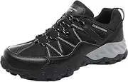 [SJJH] Men's Waterproof Mesh Hiking Shoes - Breathable Fabric, Durable Outsole, Lace-Up Design - Perfect Footwear for Outdoor Adventures and Climbing