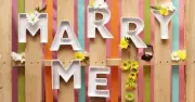MARRY ME Ceramic Letter Dishes For Wedding Proposal/Engagement Parties