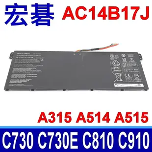 ACER AC14B17J 電池 Aspire 7 A715 A717 Swift 3 SF314 (5折)