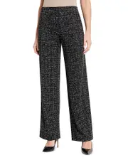 Nic+Zoe Dotty Grid Wide Leg Pants