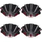 4Pcs Muffin Cup Pudding Moulds Tartlet Cupcake Baking Quiche Pan Muffin Cake