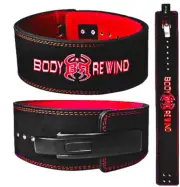 LEATHER Weightlifting GYM BELT Bodybuilding BACK SUPPORT Workout Exercise Fitnes
