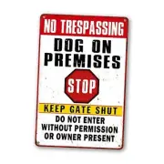 Beware Of Dog Signs For Fence No Trespassing Dog On Premises Sign For Garden