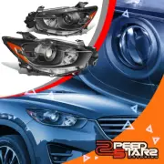 2PCS OE STYLE BLACK HOUSING PROJECTOR HEADLIGHT LAMPS FOR 2013-2016 MAZDA CX5 (for: Mazda)