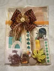 100 Piece Bundle Fall Themed Junk Journal Kit/Pack/Supplies