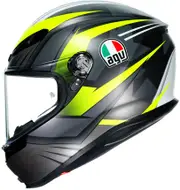 AGV K6 S Excite, full face helmet , color: Matt Grey/Neon-Yellow , size: XS