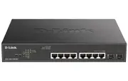 D-link Dgs-1100-10mppv2 10-port Gigabit Smart Managed Poe++ Switch With 8 Poe And 2 Sfp Ports. Poe Budget 242w.