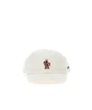 Moncler Grenoble Logo Patch Cap White