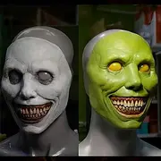 Scary Halloween Mask for Adults, Realistic and Durable Natural Latex Creepy Horror Mask for Cosplay