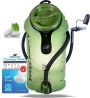 3L Water Bladder with Insulated Tube, 2 Cleaning Tablets, Hydration Bladder P...