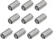 uxcell 10pcs Wire Thread Inserts 3/8-16 UNC 3D(1-1/8") 304 Stainless Steel Helical Type Coiled Thread Repair Kit Wire Screw Threaded Sleeve Sheath for Mechanical Equipment