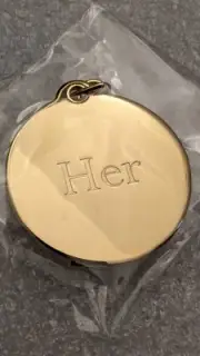 Burberry Her Metal Gold Key Chain Pendant Hook from Women Perfume Fragrance NEW