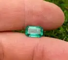 Natural Emerald loose gemstone 2.50 ct., emerald cut, Origin Zambia, Certificate