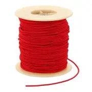 Elastic Cord, 2 mm Stretchy Elastic String 77 Yards Red