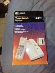 Veg 80s 90s AT&T Cordless Handheld Phone Telephone Retro Home House Mid Century