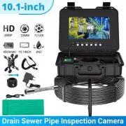 10.1" Monitor Pipeline Camera 512HZ Auto Self-Leveling Drain Sewer Camera 165FT