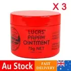 Lucas Papaw Ointment Pawpaw Cream Paw Paw 75g x 3; Chaffed Lips Nappy Rash Bite