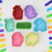 Among Us Crewmate Cookie Cutter & Embosser Stamps Set