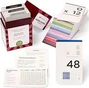 Think Tank Scholar 173 Multiplication Flash Cards | All Facts 0-12 Color Coded | Best for Kids in 3rd, 4th 5th & 6th Grade