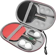 RLSOCO Carrying Case for Ping Pong Paddles/Table Tennis Paddles, Fits for 2 Paddles and 4 Balls (Case Only)