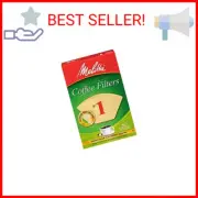Melitta 620122 Size 1 Natural Brown Coffee Filters, 40 Count