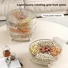 Thickened Storage Box for Dried Fruits 360-degree Rotating Container Rotation