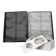 Coin Collection Book Australia Holder Album Staple Cardboard Flips 2" X2" Inches Clear Window Collector Display Storage Stock 60 Pockets 100X 40mm