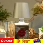LED Table Lamp Rechargeable 2000mAh RGB & 3 Color Wireless Bottle Lamp (Silver)