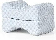 ACCURATEX Knee Pillow for Side Sleepers - Adjustable Leg Pillow for Side Sleeping,Cooling Gel Memory Foam Knee Pillows for Hip Pain,Leg Support Pillow for Sciatica Back Knees Joints Pain Relief
