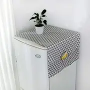 Namzi 1 piece single double door refrigerator dust cover countryside style microwave oven, drum washing machine dust cover 170 * 70cm (gray triangle)
