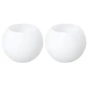 Opal White Frosted Glass Globe Lamp Shades Replacement Lampshade Cover with 1...