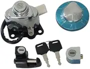 Motorcycle Ignition Switch Gas Tank Cap Cover Lock Key Set for Honda Shadow VLX 600 VT600 VT400/750 Steed VLX 400 1991-2013