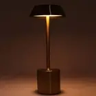 New LED Cordless Desk Lamp Gold Rechargeable 3 Color Touch Dimmable Battery Ope
