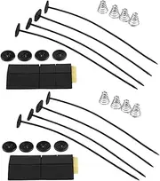 FELTECHELECTR Car Fan Mounting Kit Durable Auto Modification Accessory for Cooling Radiators Lightweight Easy to Install for Vehicle Fan Cooler Stand Black