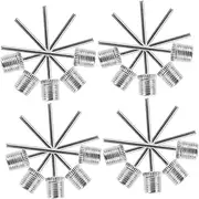 MUSISALY 20pcs Mini Portable Ball Pump Needles Inflatable Nozzle Set for Sports Balls Pool Toys Inflatable Beds