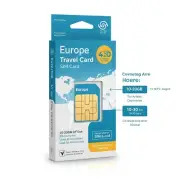 UK & Europe 33 Countries Travel Data SIM Card 10GB Data 30 Days