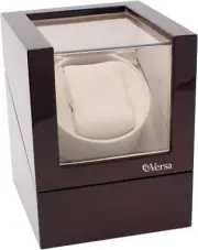 Automatic Single Watch Winder in Cherry Wood - Ultra Quiet Japanese Motor - Velv