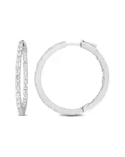 Rina Limor 14K 2.08 ct. tw. Diamond Inside-Out Hoops