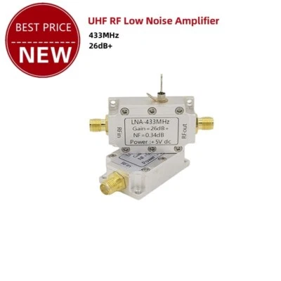 26dB+ Low Noise Amplifier Module 433MHz UHF RF LNA 50ohms SMA Female Connector