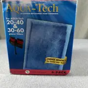 Aqua-Tech Ez-Change Aquarium Filter Cartridge EZ #3 - 6 Pack 3 -Stage Fast NOB