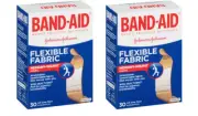 2 Pack Band Aid Bandages Flexible Fabric All One Size 30 Each