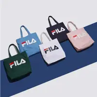 在飛比找蝦皮購物優惠-【Tom-m】FILA 托特包 帆布袋 五色 白 / 粉 /