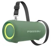 Portable Bluetooth Speakers 40W Peak Loud Stereo Sound, Passive Green