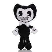 Plush Black & White Bendy And The Ink Machine Stuffed Toy Gift For Kids Fans28cm