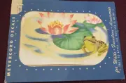 Frog Lily Pad Princess Meyercord Decal Vintage Crafts Scrapbooking Junk Journal