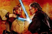 Star Wars Revenge of the Sith Obi Wan Anakin Torn Lithograph Art 24x16 #250 NEW