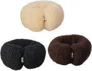 Ipetboom 6pcs Women Donut Bun Makers Nylon Hair Bun Makers for Easy Hairstyle Ponytail to Full Hair Shapers Comfortable Day Wear